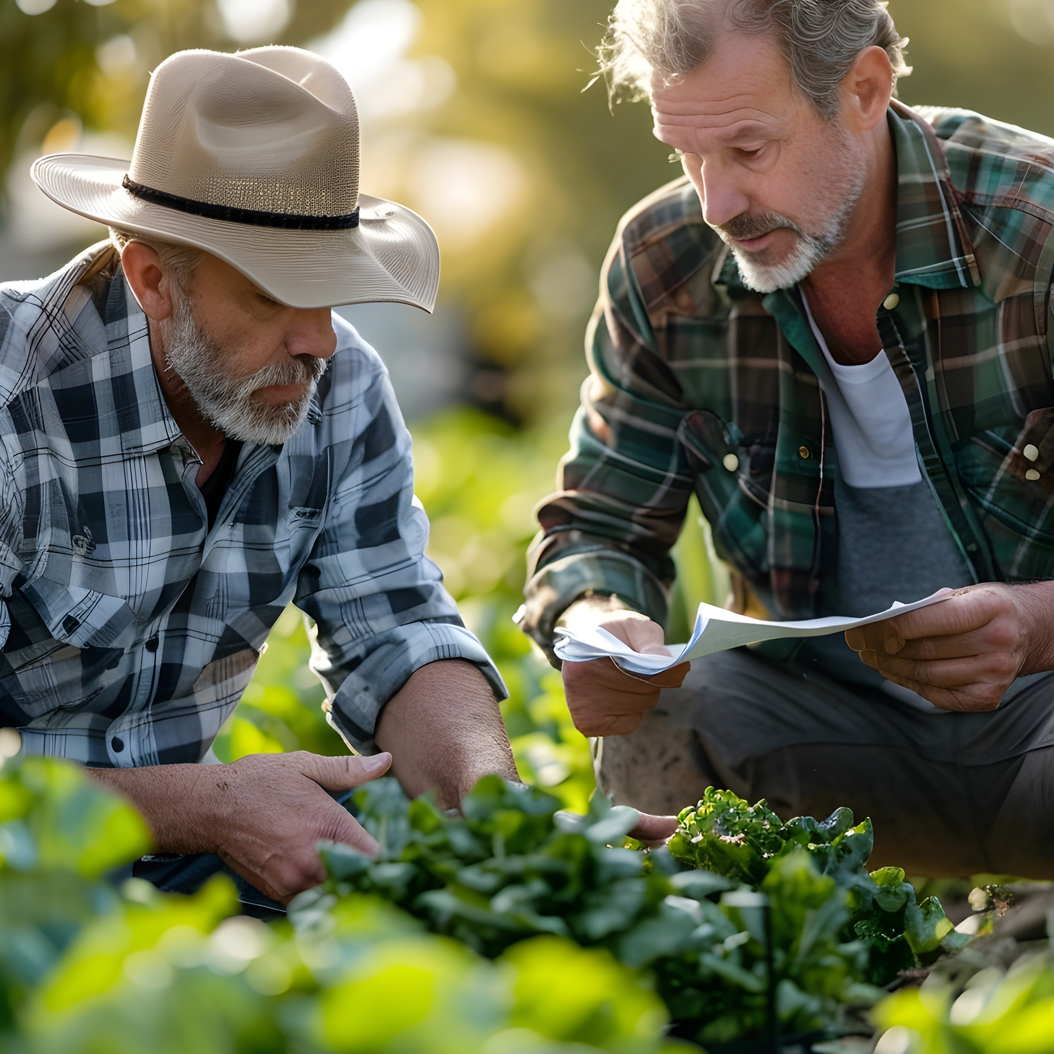 Insurance Agent Discussing Agricultural Insurance Options With F