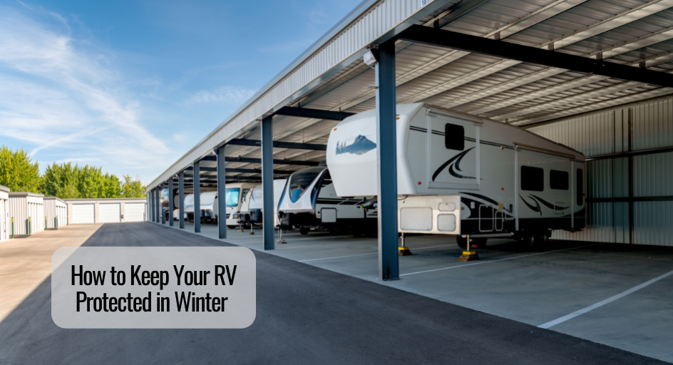 image of RVs in storage